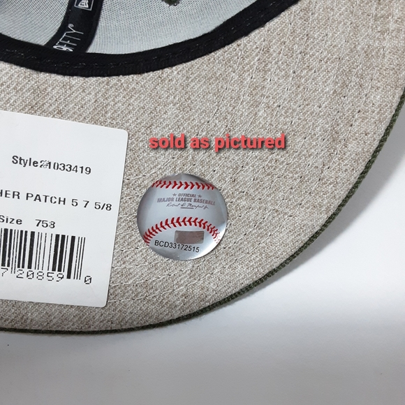 New York Yankees Leather Patch 59FIFTY-FITTED Cap - Picture 9 of 9